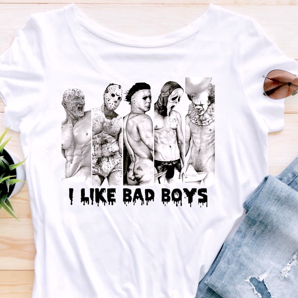 “I Like Bad Boys” Halloween tee